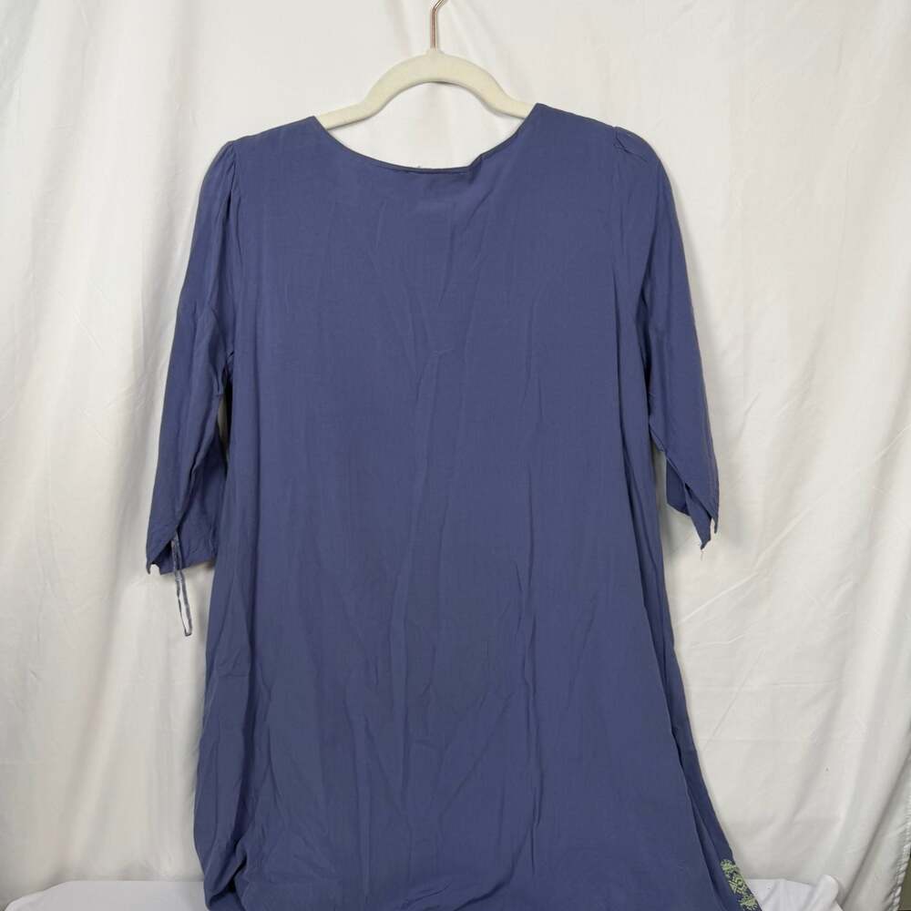 Andree by Unit Embroidered Floral Tunic Dress Size S - Picture 4 of 7